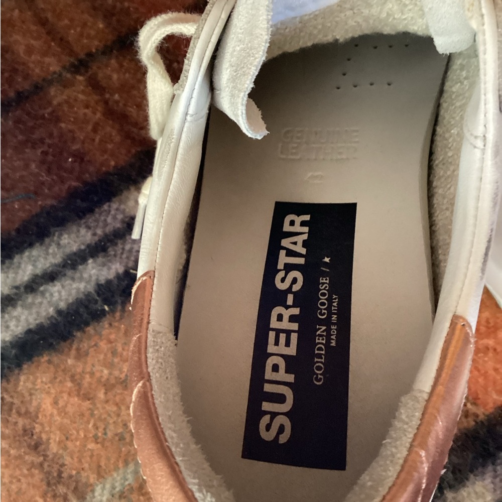 Golden Goose Superstar White Peach Pink Distressed 42 GGDB/Private Edt - Picture 11 of 16
